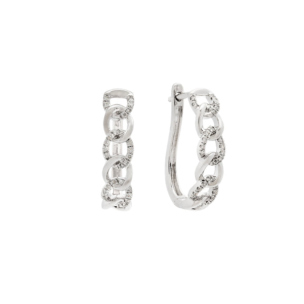 Pave Links Hoops--50% OFF!