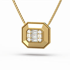 Gatsby Emerald Cut Necklace