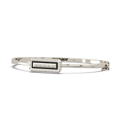 Black Tie Emerald Cut Bangle