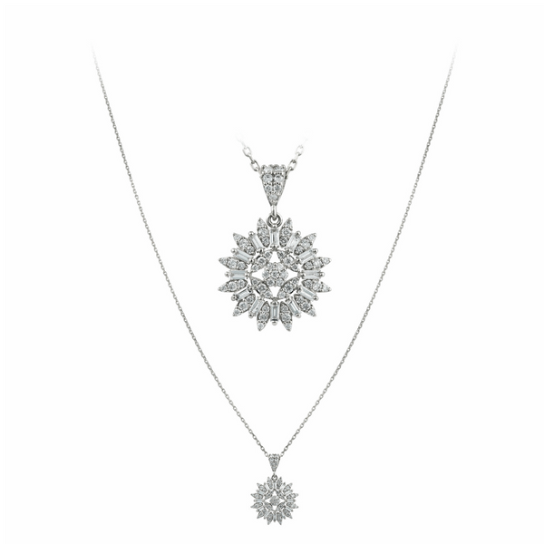 The Vintage Diamond Cluster Necklace