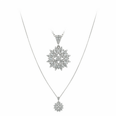 The Vintage Diamond Cluster Necklace