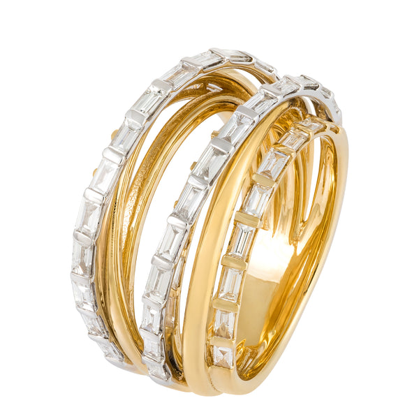 The Golden Baguettes Ring- 35% OFF!