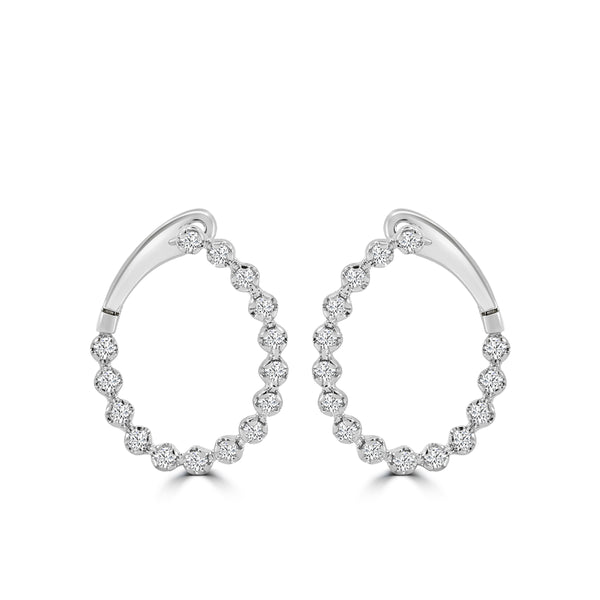 Wrap Diamond Circle Earrings—50% OFF!
