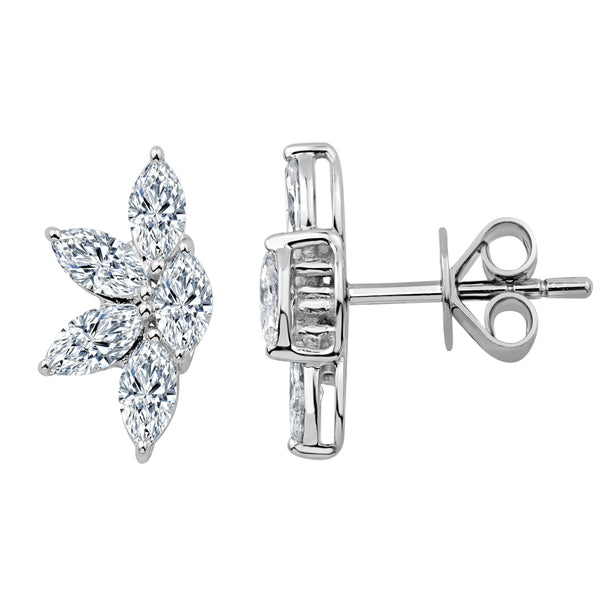 The Diamond Petal Earrings