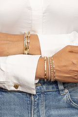 Harmony Beaded Diamond Bangle