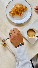 The Grande Blue Topaz Halo Ring