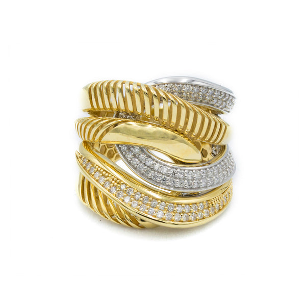 The Diamond Swirl Ring