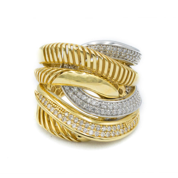 The Diamond Swirl Ring