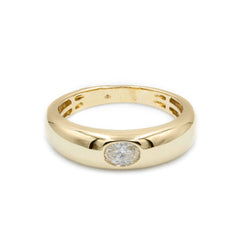 The Curved Oval Bezel Ring