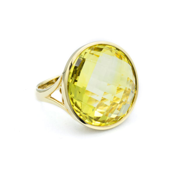 Lemon Drop Cocktail Ring