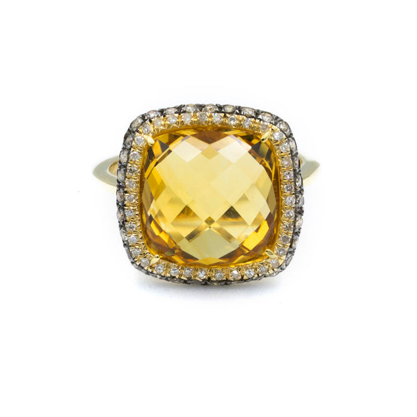 The Champagne Citrine Ring