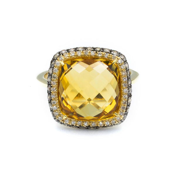 The Champagne Citrine Ring