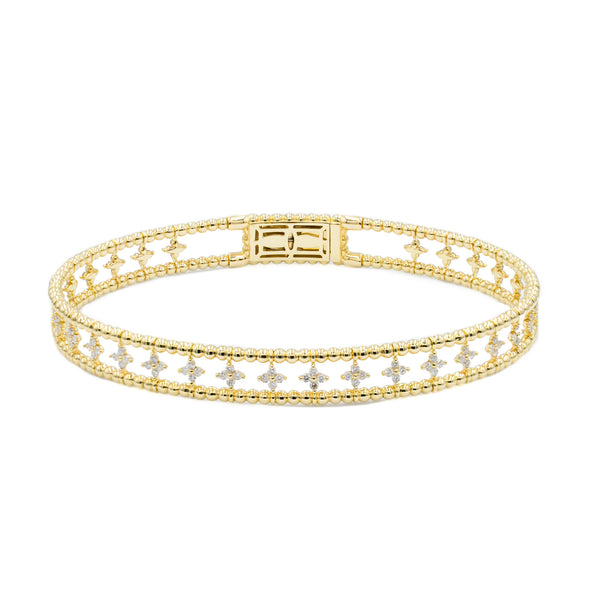 Petal Diamond Bangle