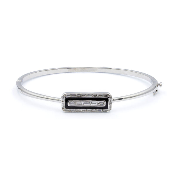 Black Tie Emerald Cut Bangle- 30% OFF!