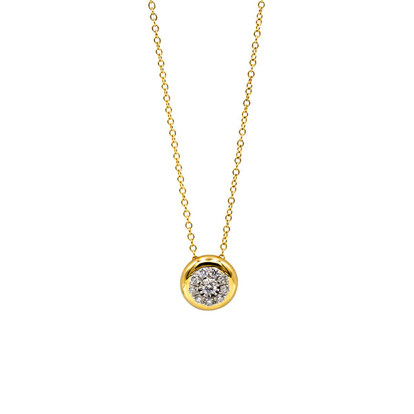 Diamond Bezel Necklace