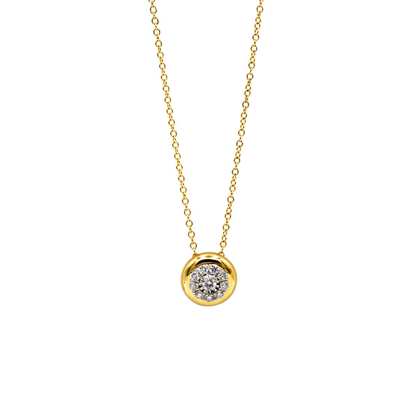Diamond Bezel Necklace