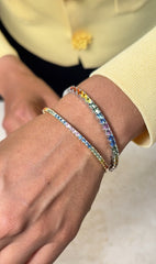 The Rainbow Sapphire Flex Bangle