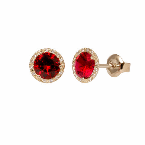 Ruby Candy Pop Studs-50% OFF!