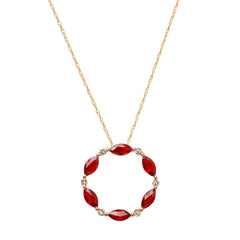 Circle Ruby Necklace- 50% OFF!