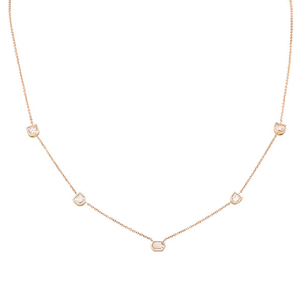 Geometric Rose-Cut Necklace