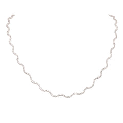 Maharani Diamond Wave Necklace- 50% OFF!