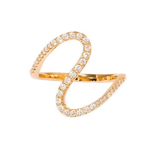The Diamond Wave Ring- 50% OFF!