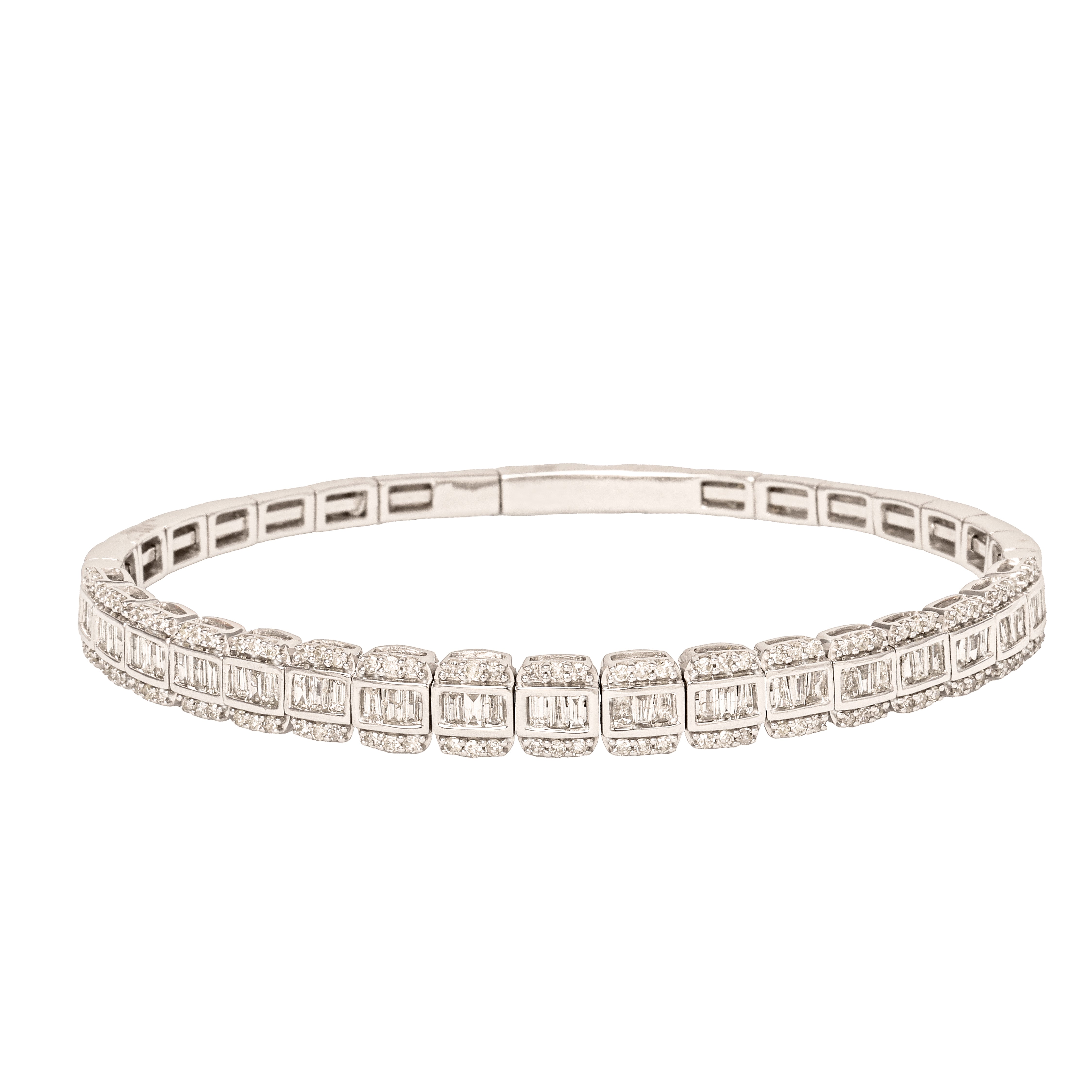 Baguette & Brilliant Flex Bangle- 50% OFF!