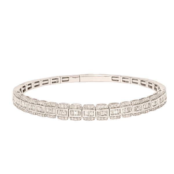 Baguette & Brilliant Flex Bangle- 50% OFF!