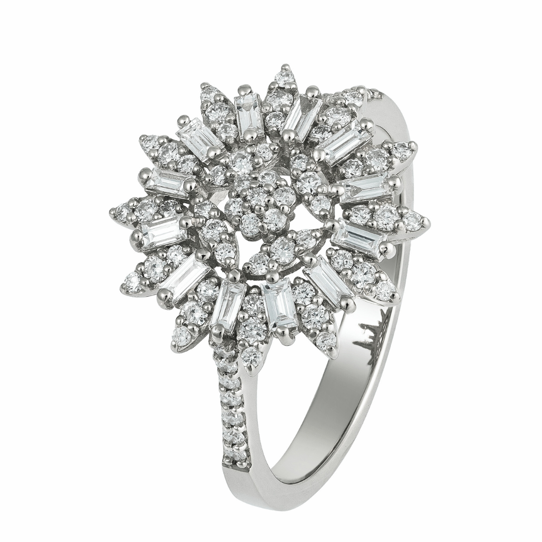 The Vintage Diamond Cluster Ring
