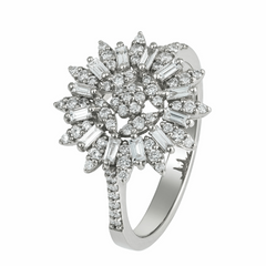 The Vintage Diamond Cluster Ring