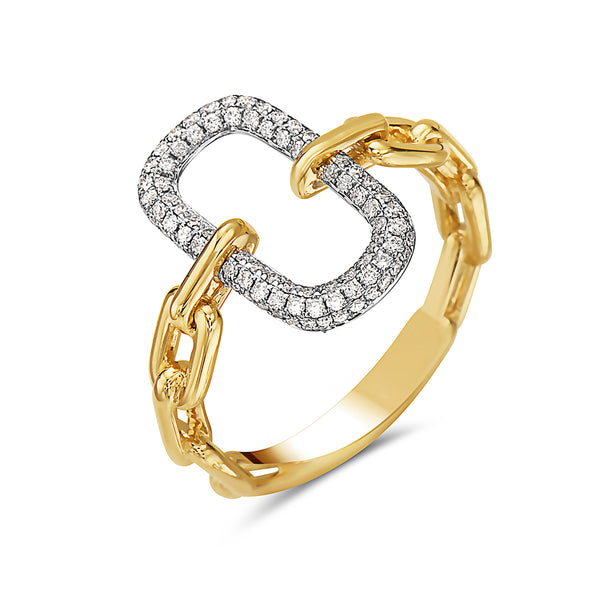 Paperclip and Diamond Ring