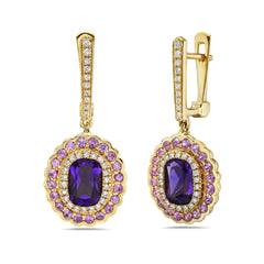 The Amethyst Empress Drop Earrings- 30% OFF!