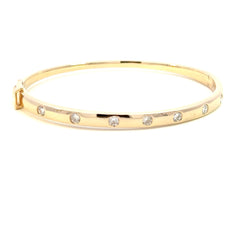 The Yellow Gold Diamond Bangle- 35% OFF!
