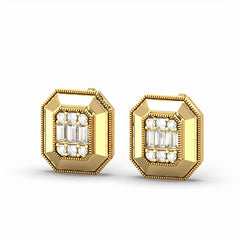 Gatsby Emerald Cut Studs