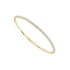 Single Line Diamond Flex Bracelet