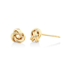 Yellow Gold Knot Studs