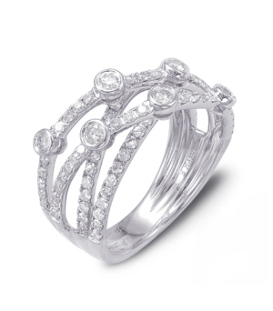 Criss Cross Diamonds Ring- 30% OFF!