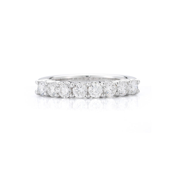 The Eight Stone Round Diamond Wedding Band