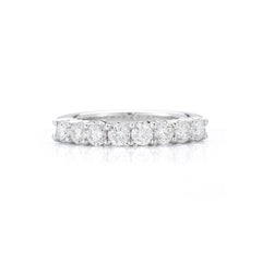The Eight Stone Round Diamond Wedding Band