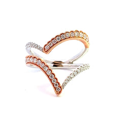 The Dazzling V Ring- 60% OFF!