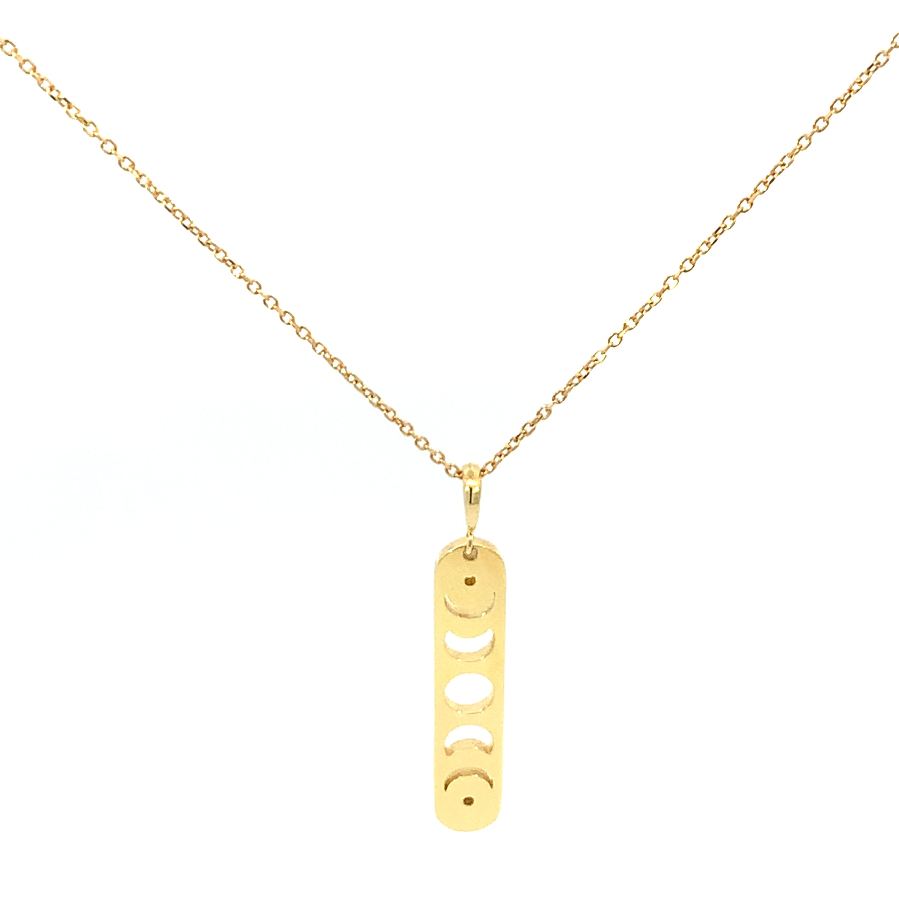 Moon Phase Bar Necklace
