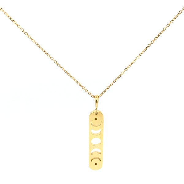 Moon Phase Bar Necklace