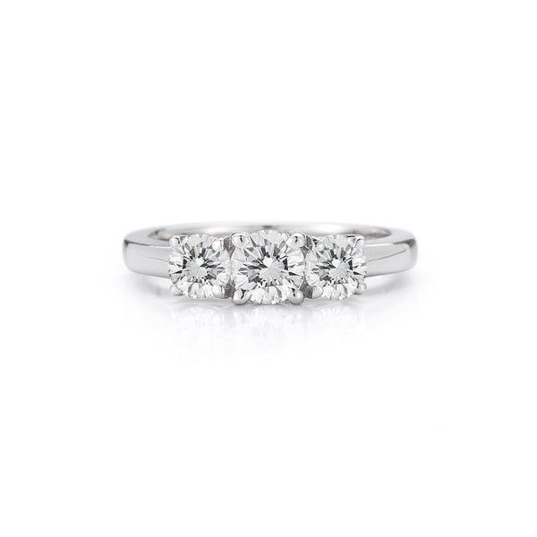 The Maharani Round Trilogy Engagement Ring