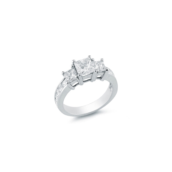 The Maharani Princess Trilogy Engagement Ring with Diamonds