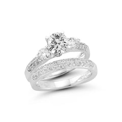 The Double Row Three Stone Engagement Ring