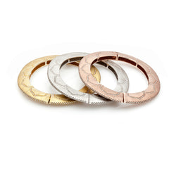 Lotus Oval Bangle--60% OFF! ONLY WHITE AND YELLOW LEFT!