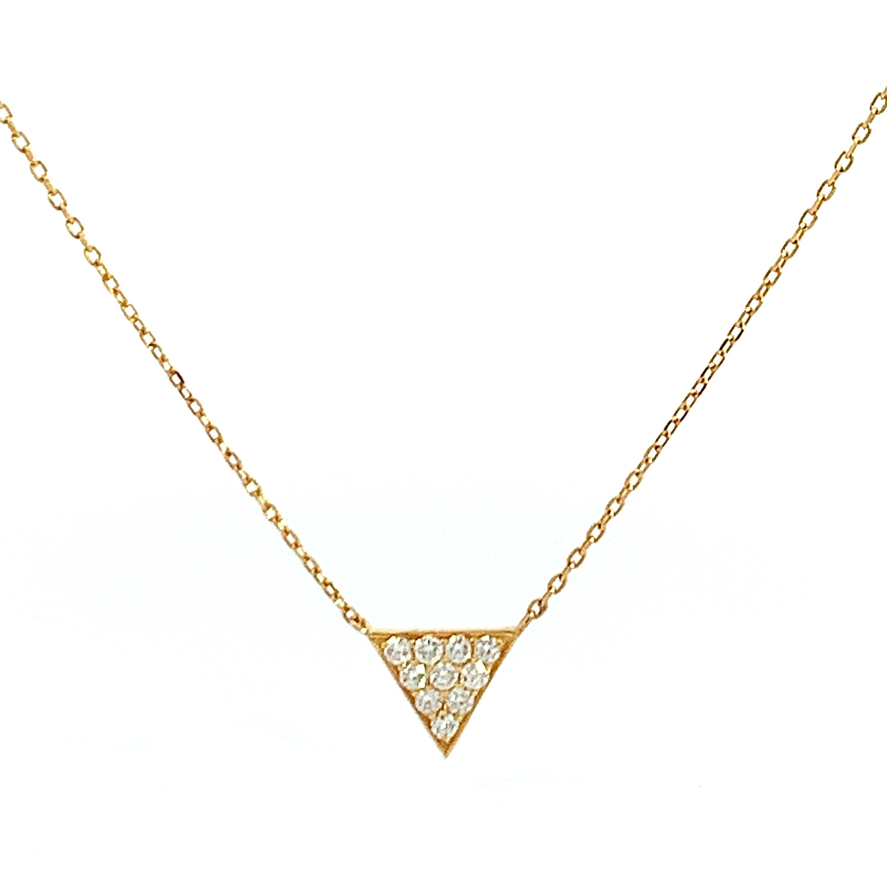 The Pave Triangle Necklace- 50% OFF!