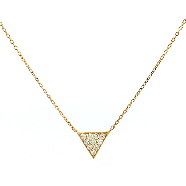 The Pave Triangle Necklace- 50% OFF!