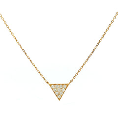 The Pave Triangle Necklace- 50% OFF!