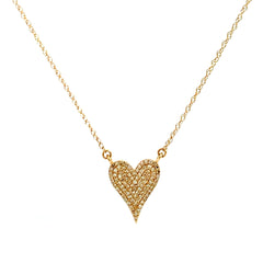The Pave Heart Necklace- 50% OFF!